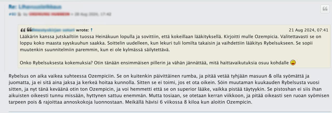 rybelsus kokemuksia